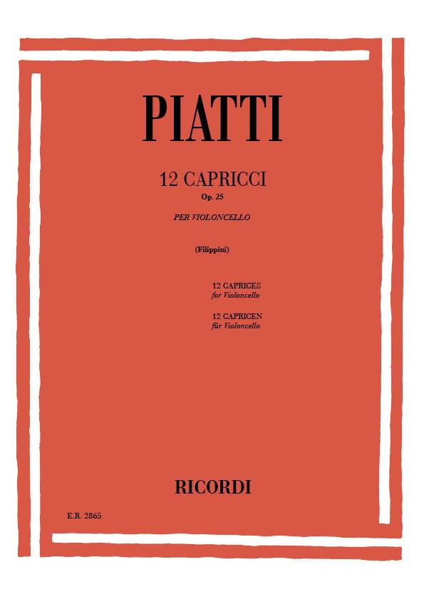 12 Capricci Op. 25 - pro violoncello